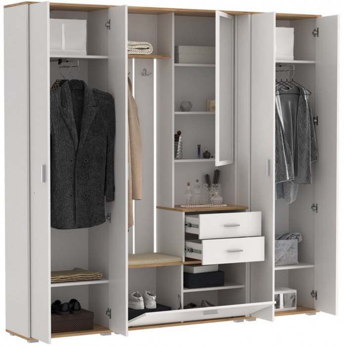 Прихожая модульная Антре 2 Белый