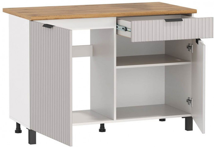 Кухня Венера 1200 МДФ Кашемир фрезерованный