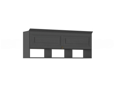 Престиж-1 Полка графит/графит структурный