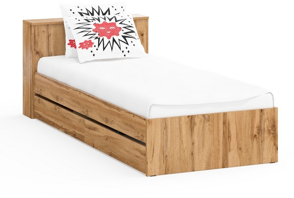 Ксения Кровать с ящиками 0900, дуб вотан