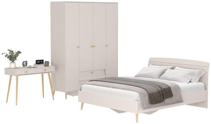 Афина Спальня 14-1600, кашемир серый