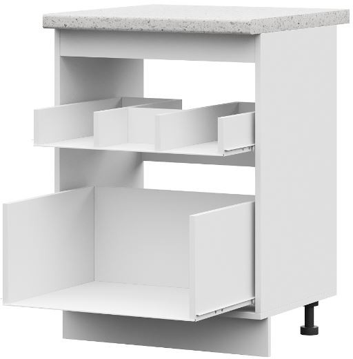 ШНМ 2Я 600 корпус шкаф нижний мойка с ящиками (0,6х0,844х0,474) б/ст белый