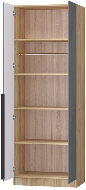 Шкаф Авис 0,8, Крафт золотой/Графит