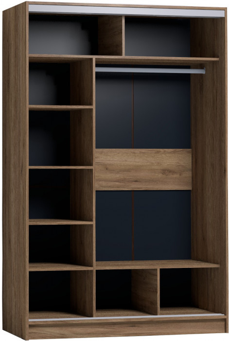 Шкаф-купе с зеркалом Strike 1350 Дуб табачный Craft