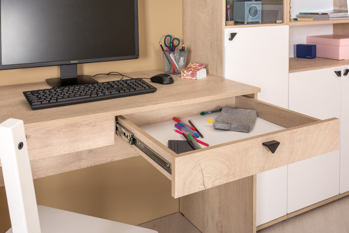 Бостон № 26, дуб эндгрейн элегантный/фасады МДФ милк рикамо софт