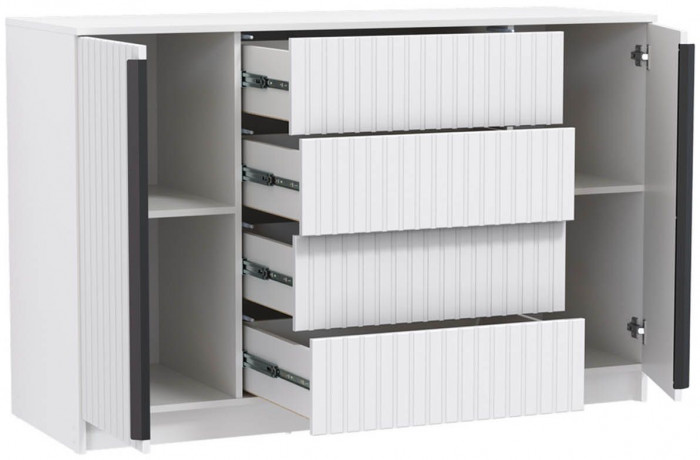 Брандо комод 67.11 МДФ Белый