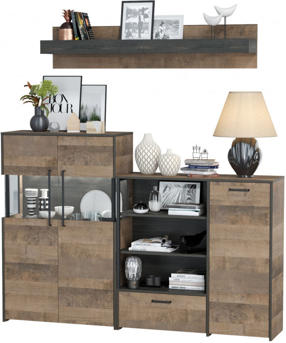 Трувор Гостиная 006, дуб гранж песочный/интра