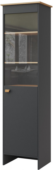 Модульная гостиная "Скандинавия", набор 1 - Антрацит/Дуб наварра