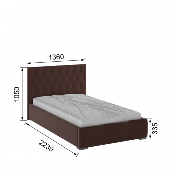 Октавия Кровать интерьерная 120 атлантида ромб, ПМ