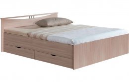 Кровать Мелисса с одной спинкой и ящиками, 160