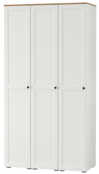 Остин 13.225 Шкаф-пенал 3 шт., белый шагрень/дуб крафт золотой