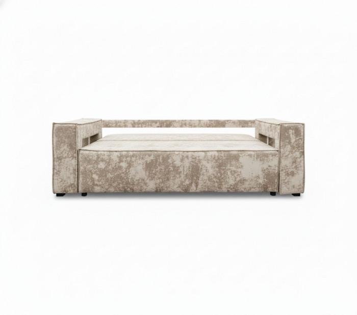 Диван-кровать Лофт Люкс Плюш с подсветкой, еврокнижка, независимый пружинный блок, 140х195, бежевый