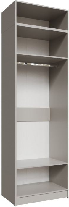 Шкаф 0,8 с антресолью Мадрид, Кашемир