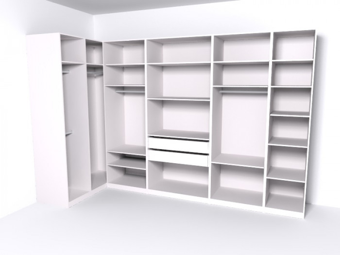 Гардеробная Рум. Комплект 5.2, белый