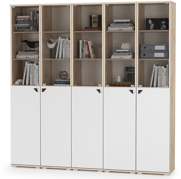 Бостон № 49, дуб эндгрейн элегантный/фасады МДФ милк рикамо софт