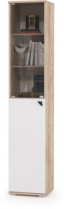 Бостон № 49, дуб эндгрейн элегантный/фасады МДФ милк рикамо софт