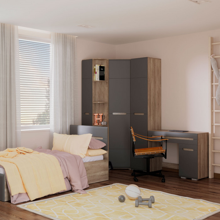 Спальня "Наоми" СТ-04 дуб каньон/графит