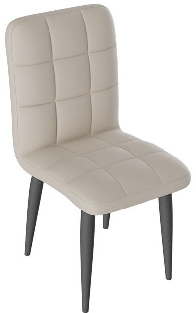 Франк ДП 2-17 Стул (конус) (Белый матовый/Микровелюр Серый)