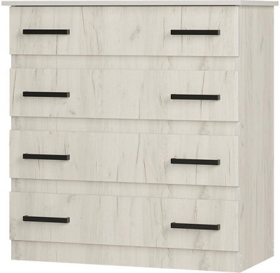 Комод Стандарт №6, Дуб крафт белый