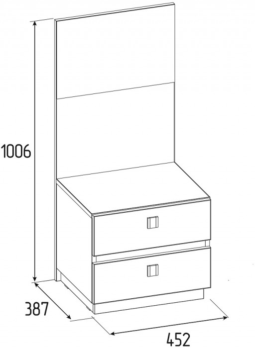 Тумба прикроватная Neo 41, дуб шавиниган