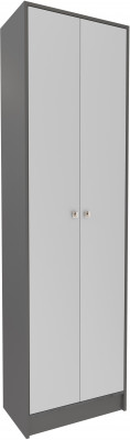 Шкаф 2-х створчатый ЯПШ-1 Ямайка, Графит серый/Камень серый