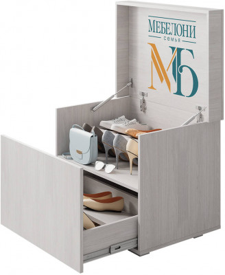 Сундук &quot;Мебелони&quot; ТБ-26 ясень белый