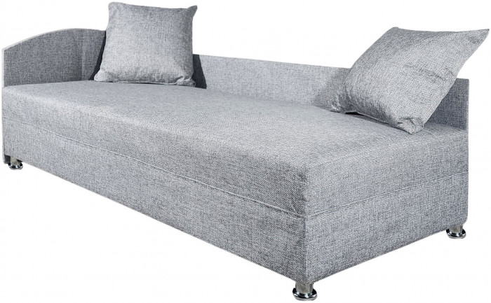 Диван-кровать Лофт Люкс Плюш с подсветкой, еврокнижка, независимый пружинный блок, 140х195, серый