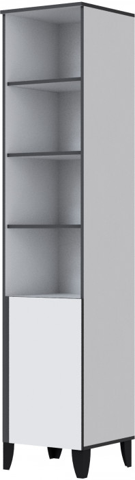 Модульная Гостиная Амара, композиция 1, Белый/Графит серый