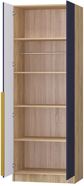 Шкаф Авис 0,8, Крафт золотой/Сапфир
