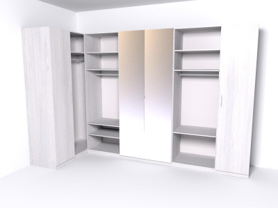 Гардеробная Рум. Комплект 5.2, ясень