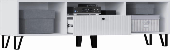 Оливия Тумба ТВ (малая) (Графит Софт, Графит)