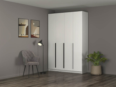 Брандо шкаф для одежды 67.13 МДФ Белый