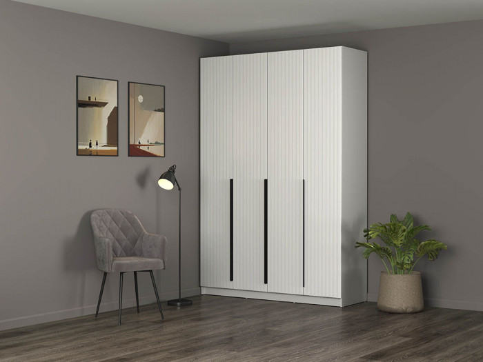 Брандо шкаф для одежды 67.13 МДФ Белый