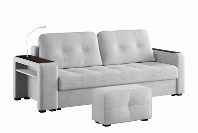 Диван Smart 4 пуф слева Б4-3Т-Б3 СК Ультра Смог