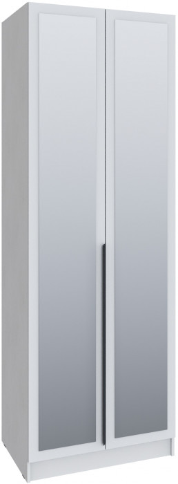 Шкаф Мадрид (0,8) с 2 ящ. внутри с зеркалом, Белый