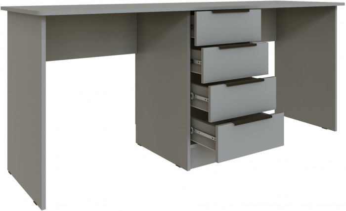 Стол письменный для двоих Мадрид (1,8), Камень серый