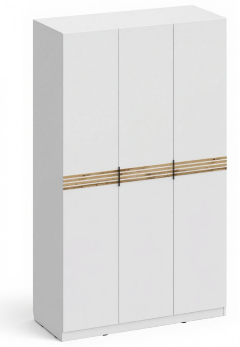 Модульная спальня Нао, набор №2, Дуб вотан/Белый (Профиль МДФ Дуб вотан)