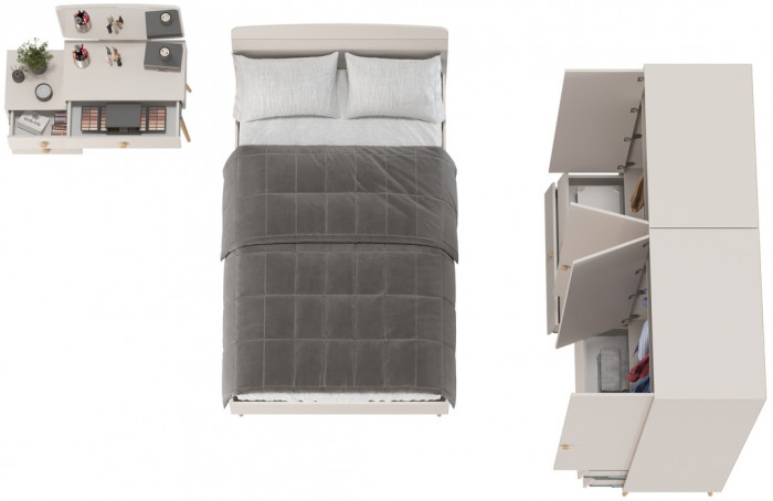 Афина Спальня 17-1200, кашемир серый