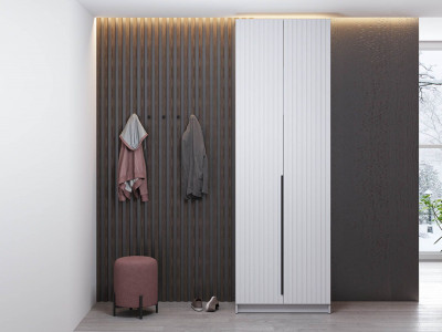 Брандо шкаф для одежды 67.14 МДФ Белый