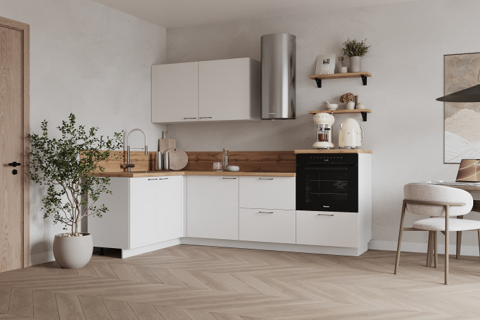 КГ Угловой 1500х2400 (без пм) , Белый софт матовый  Арника РМ в.2