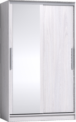 Шкаф-купе с зеркалом Strike 1200 Ясень Анкор светлый