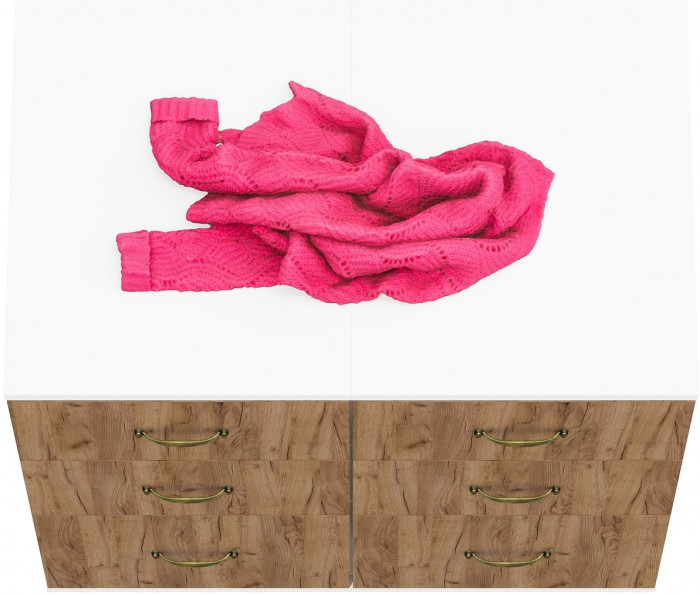 Лидер-8 Тумба МД 3.16 2 шт., цвет белый шагрень/крафт золото, ШхГхВ 80х50х75 см., универсальная сборка