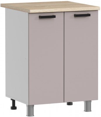 МК Аленушка Н 600 Лаванда Кашемир, скоба черный (без столешницы)