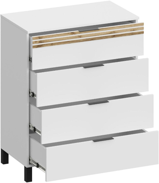 Модульная спальня Нао, набор №2, Дуб вотан/Графит (Профиль МДФ Дуб вотан)