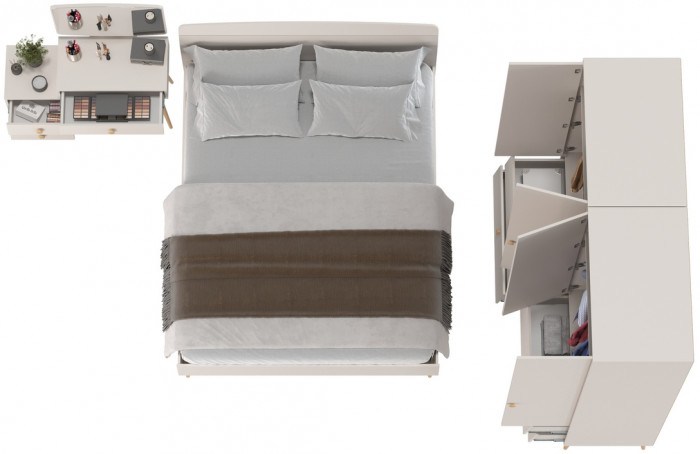 Афина Спальня 17-1600, кашемир серый