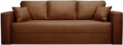 Диван-кровать Ливерпуль, 160х195, раскладной, еврокнижка, рогожка, коричневый
