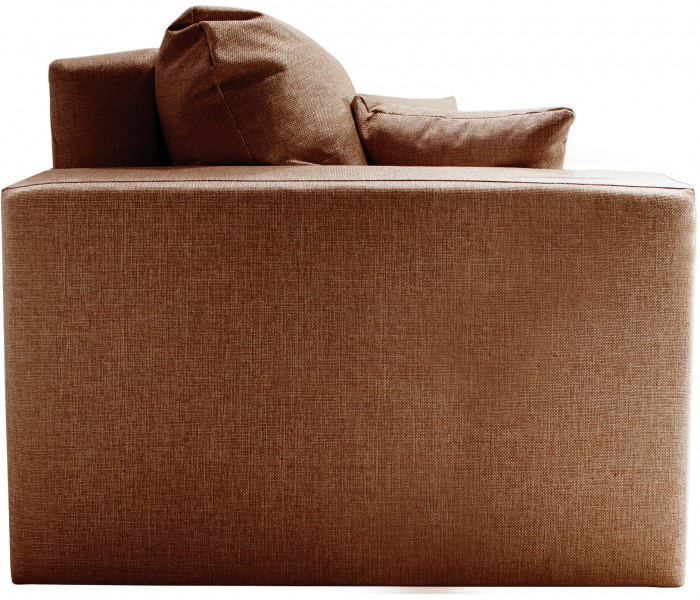 Диван-кровать Ливерпуль, 160х195, раскладной, еврокнижка, рогожка, коричневый