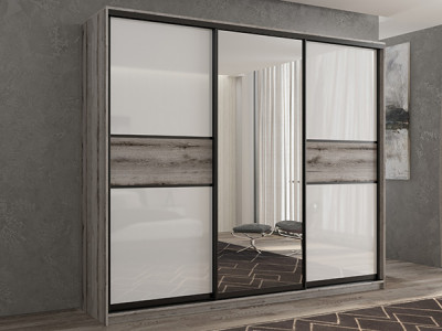 Шкаф-купе Кааппи 10 Эвок Окаменелый 250х60х230 см