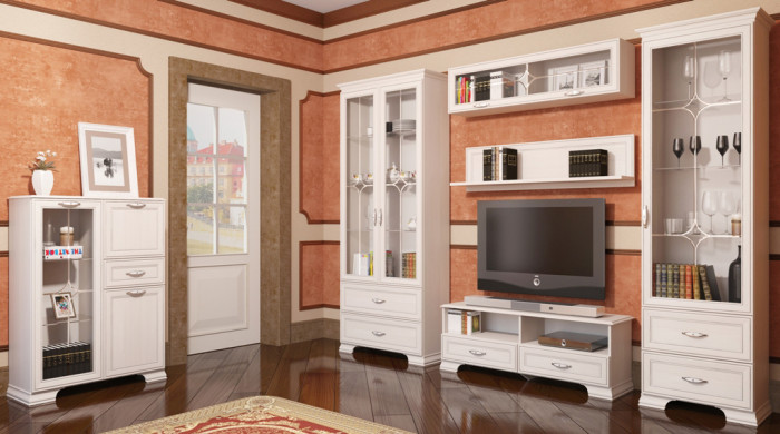 Тумба для ТВ с полками Венеция 13