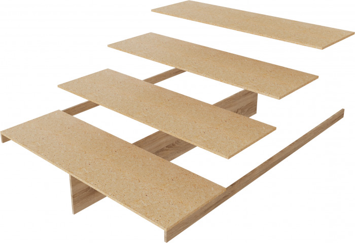 Ливорно Кровать ЛКР-1 (1,6) с настилом ДСП 2С, Ясень анкор светлый